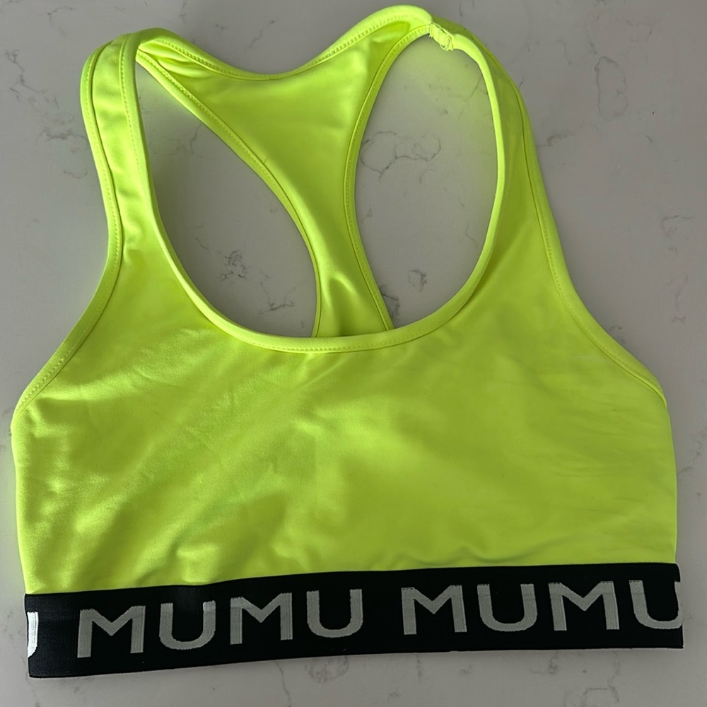 Show Me Your Mumu Sports bra Neon Yellow size M